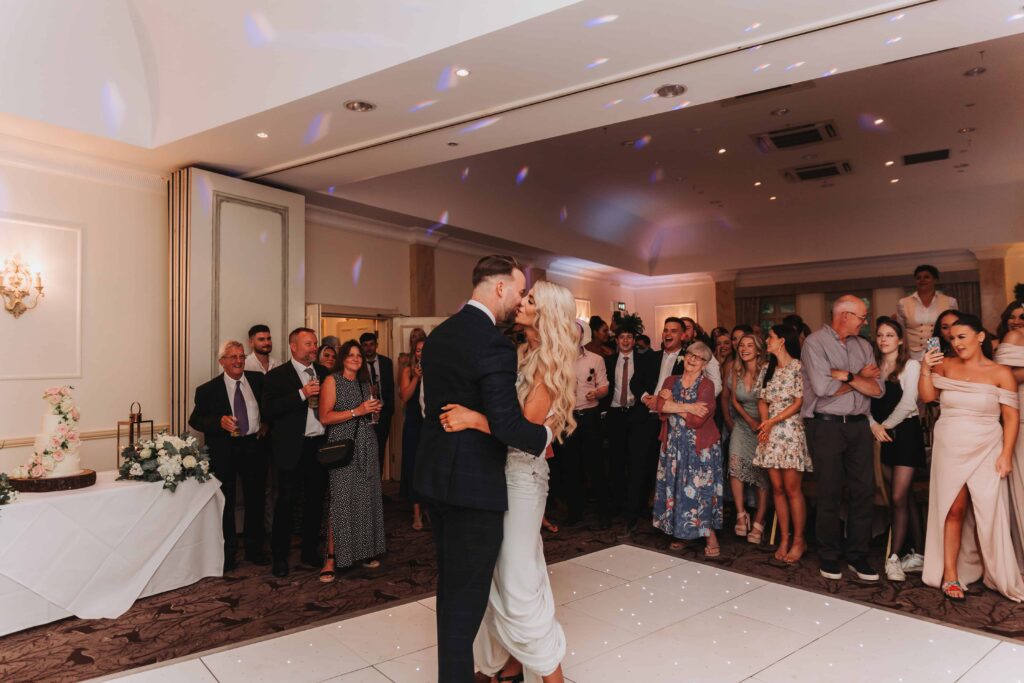 bride and groom first dance