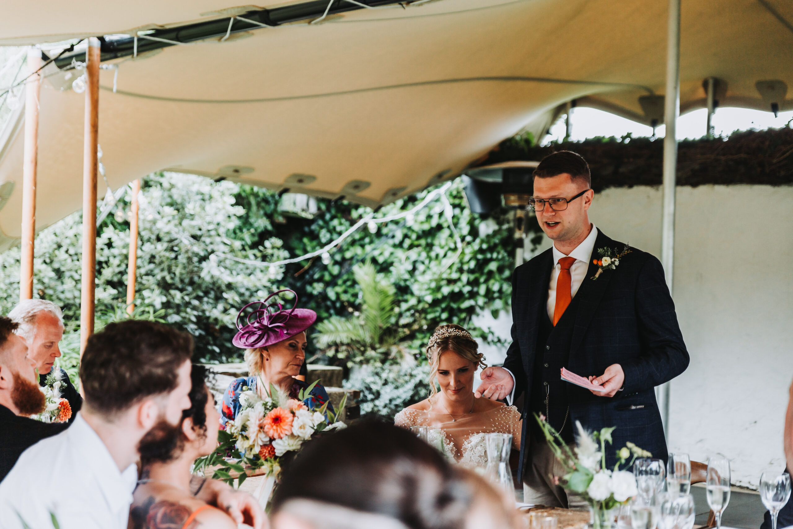 speeches at intimate cornish wedding