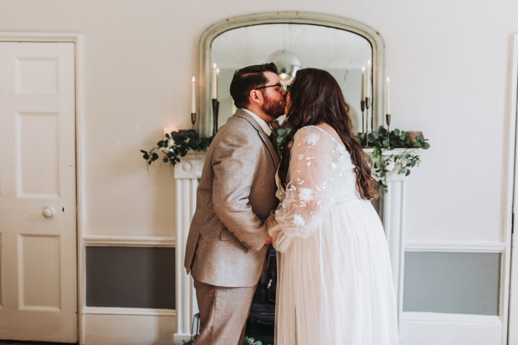 first kiss in cornish country house