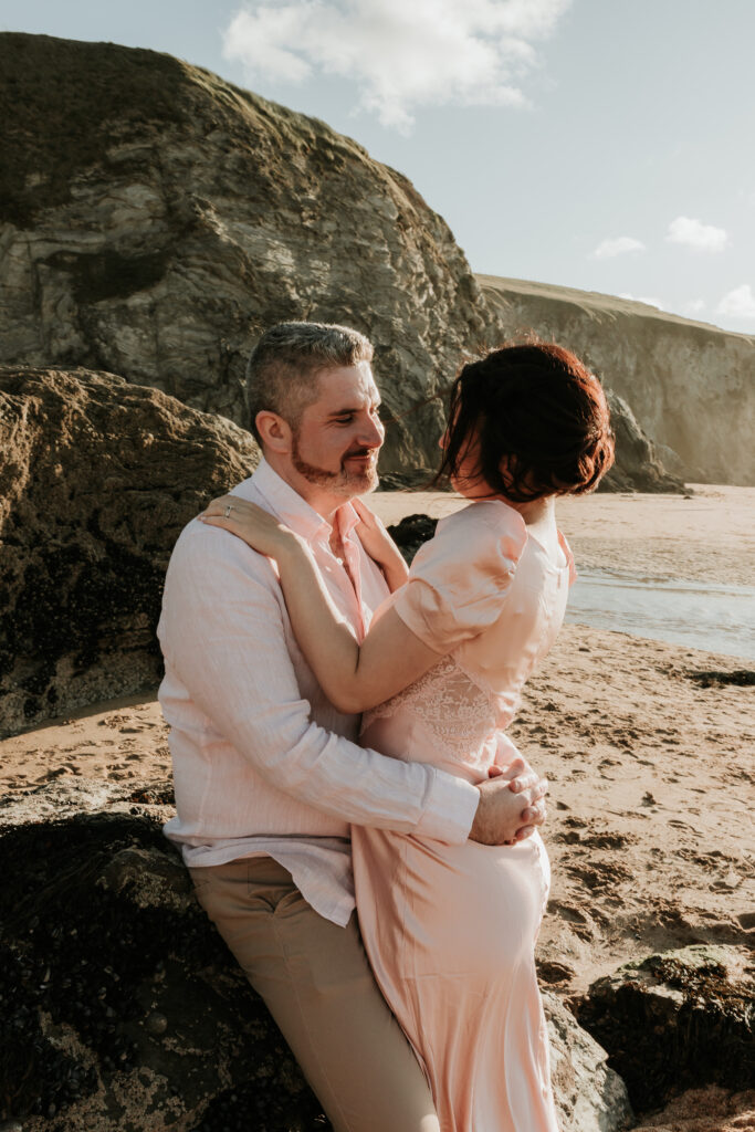 beach anniversary session