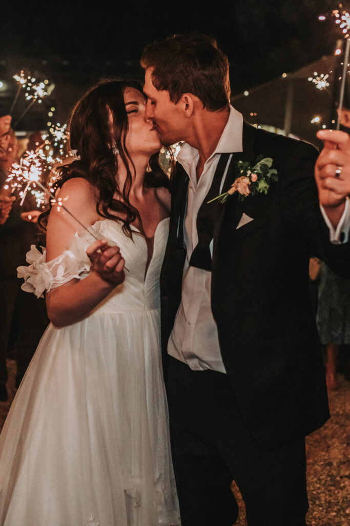 sparkler photo by hampshire wedding photographer