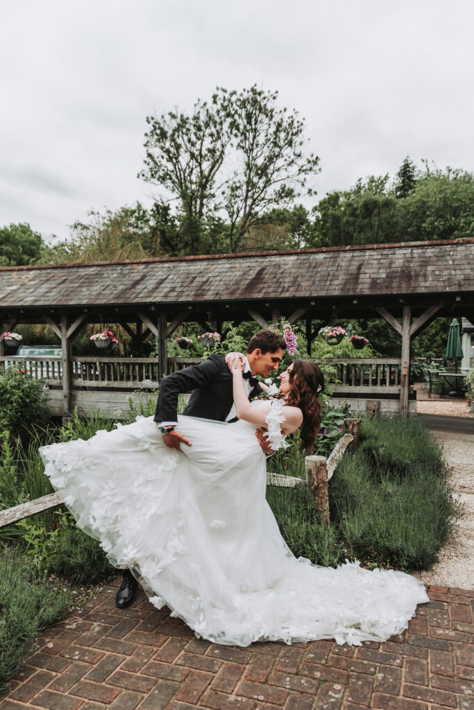 dip wedding day by hampshire wedding photographer