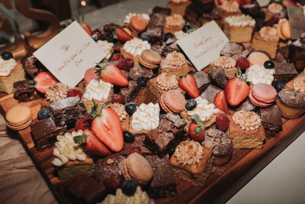 sweet buffet table at chycara wedding