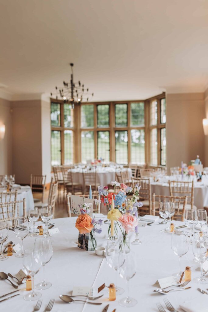 wedding breakfast at coombe lodge bristol