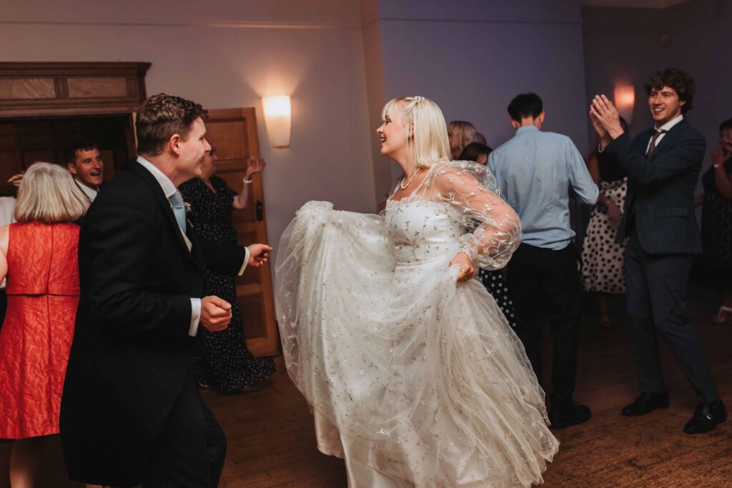 bride and groom dancing at bristol wedding