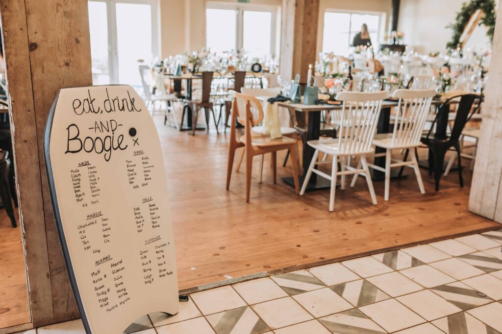 wedding breakfast room photo by lgbtq wedding photographer