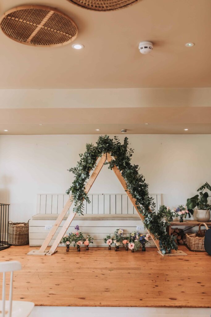 wedding arch by lgbtq wedding photographer