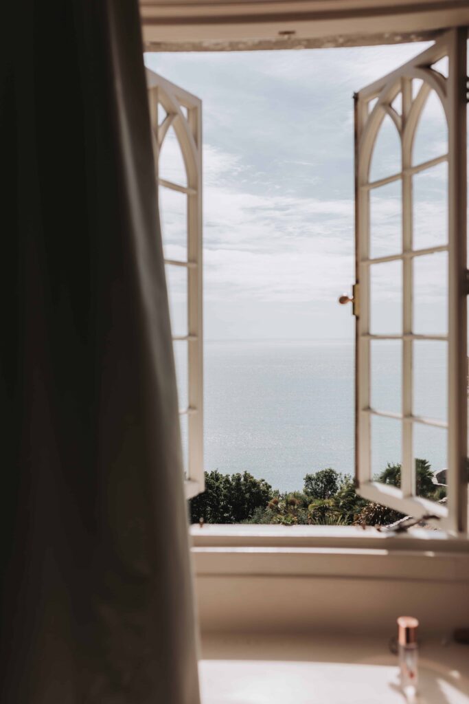 view looking out of pennsylvania castle estate windows