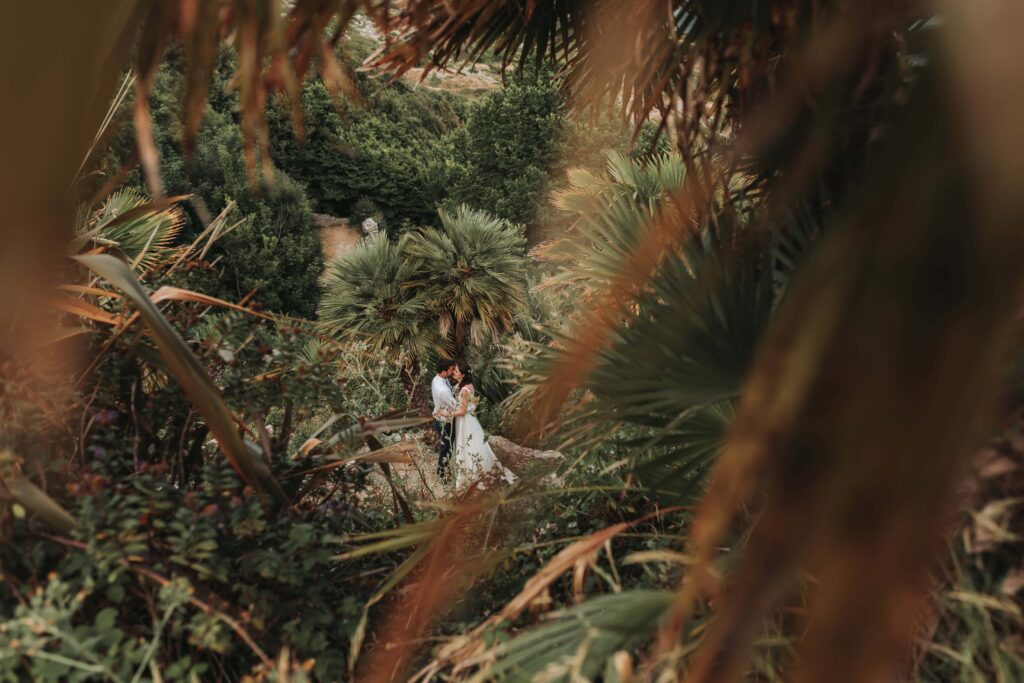 bride and groom at pennsylvania castle estate