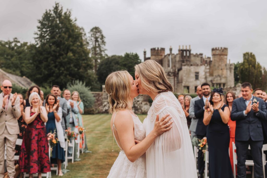 lgbtq first kiss at wadhurst castle