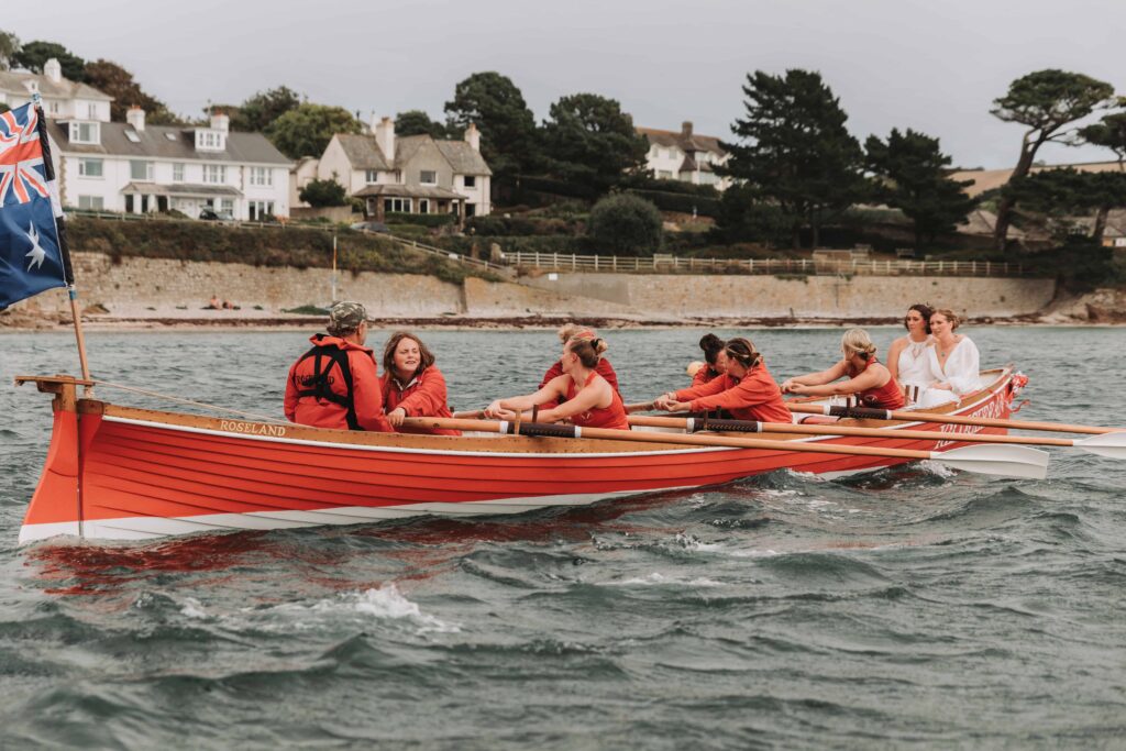 gig rowing club at cornwall lgbtq+ wedding