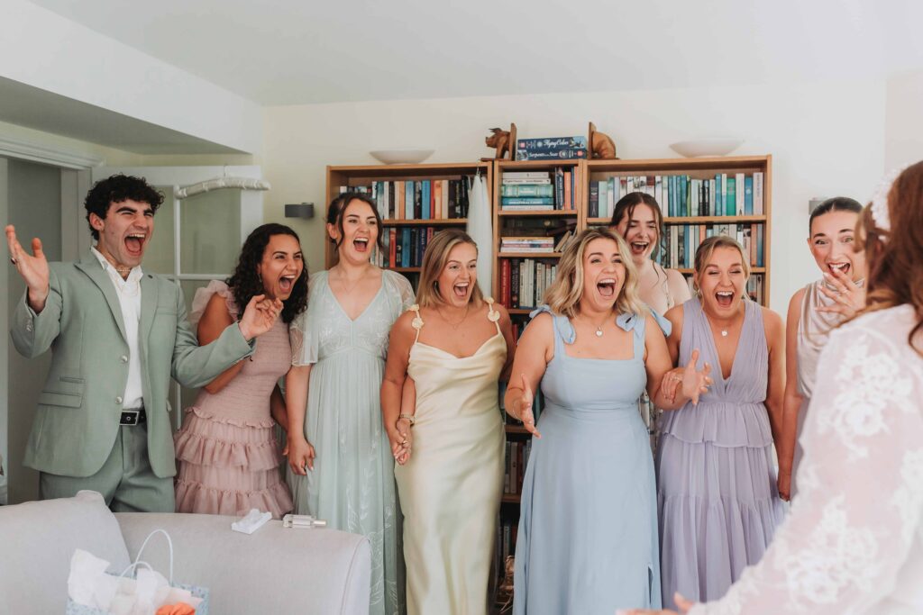 bridal party reveal