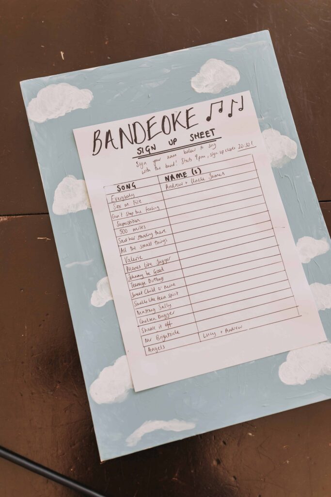 bandeoke song list