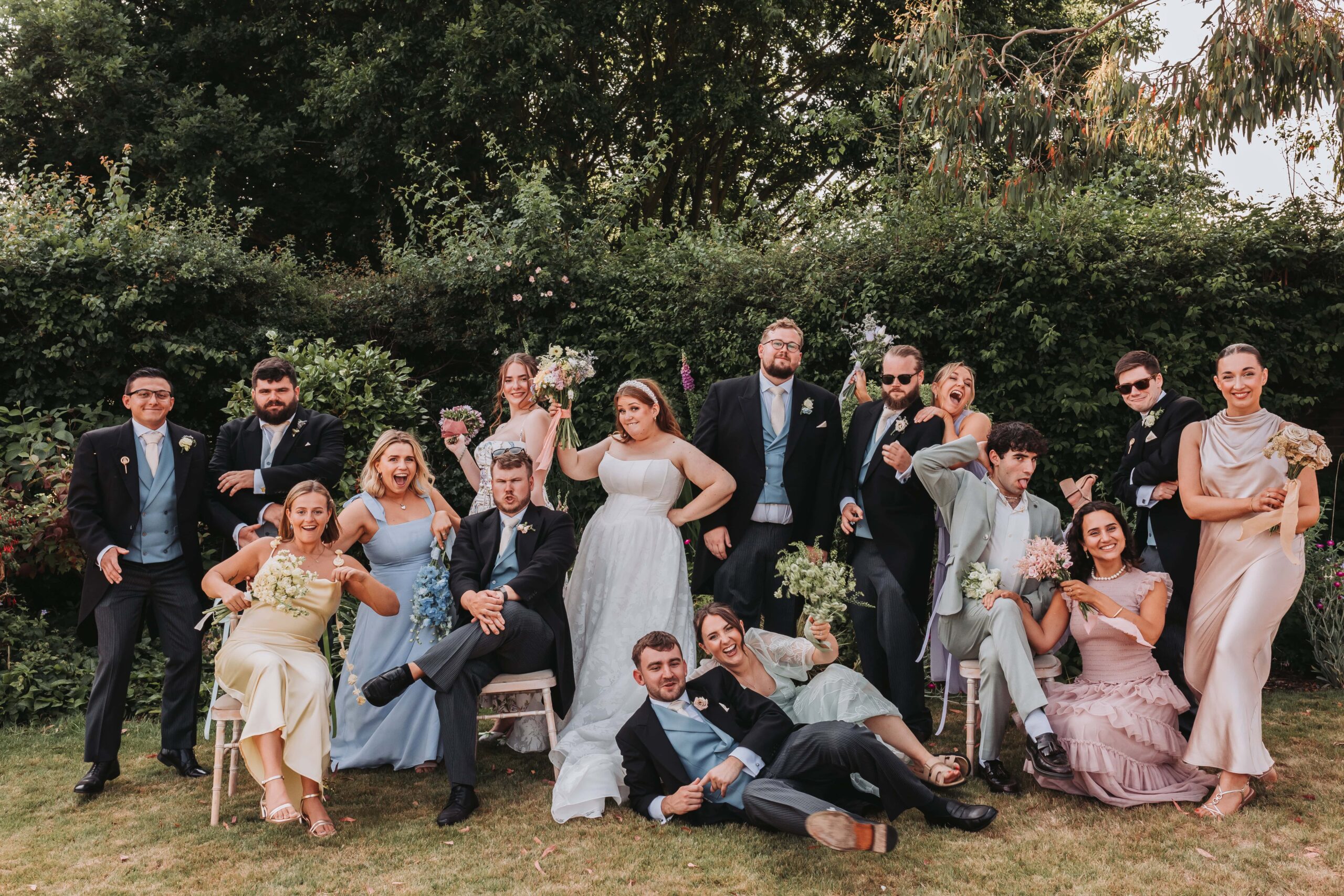 wedding party group photo