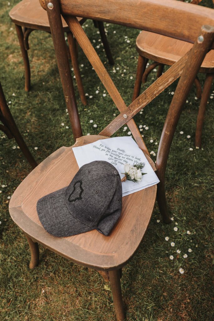 lost dad reserved seat at treseren wedding