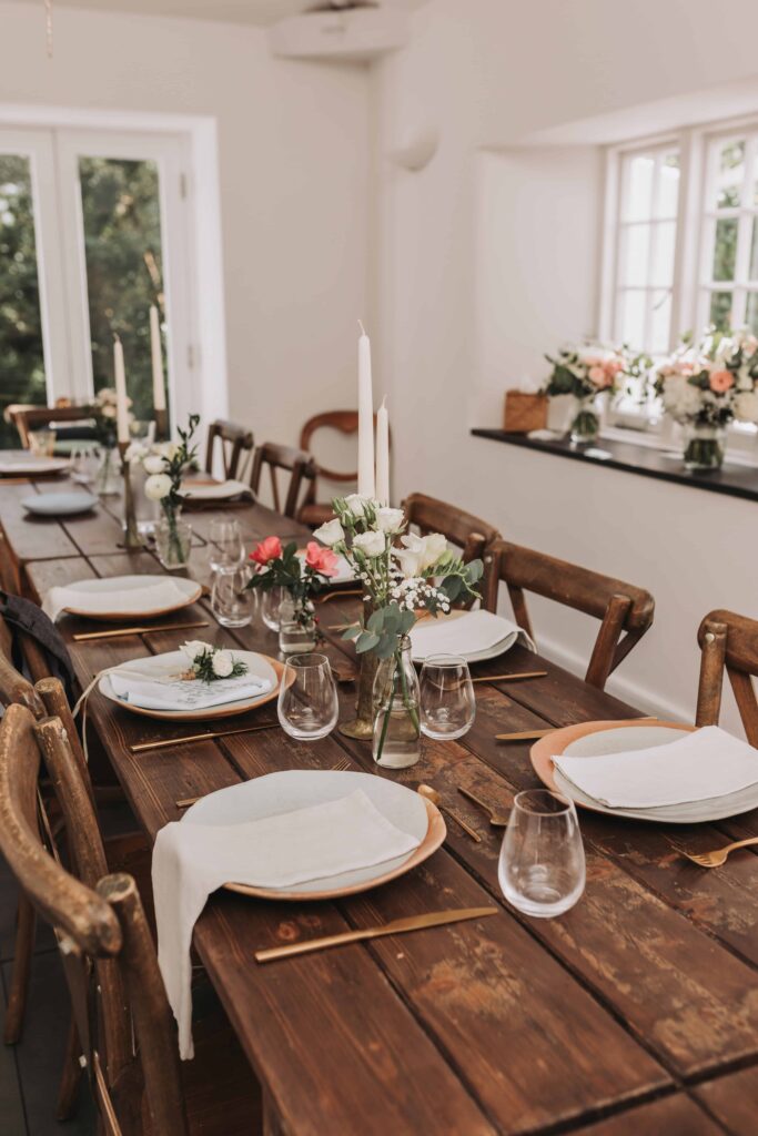 tablescape at treseren wedding