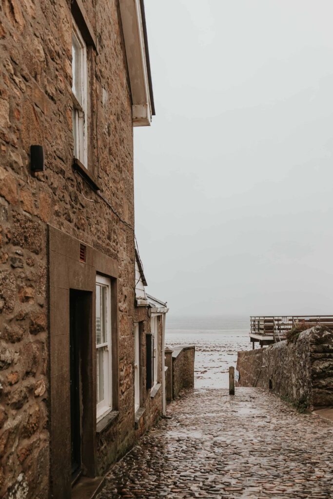 cornish cobbled street