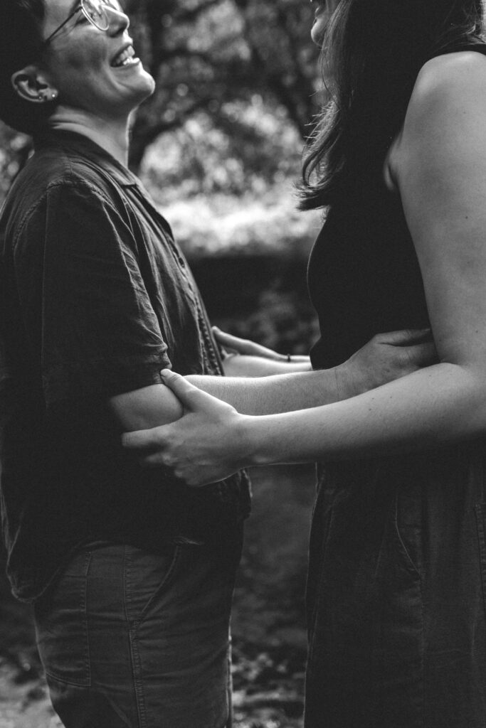 couple holding each other