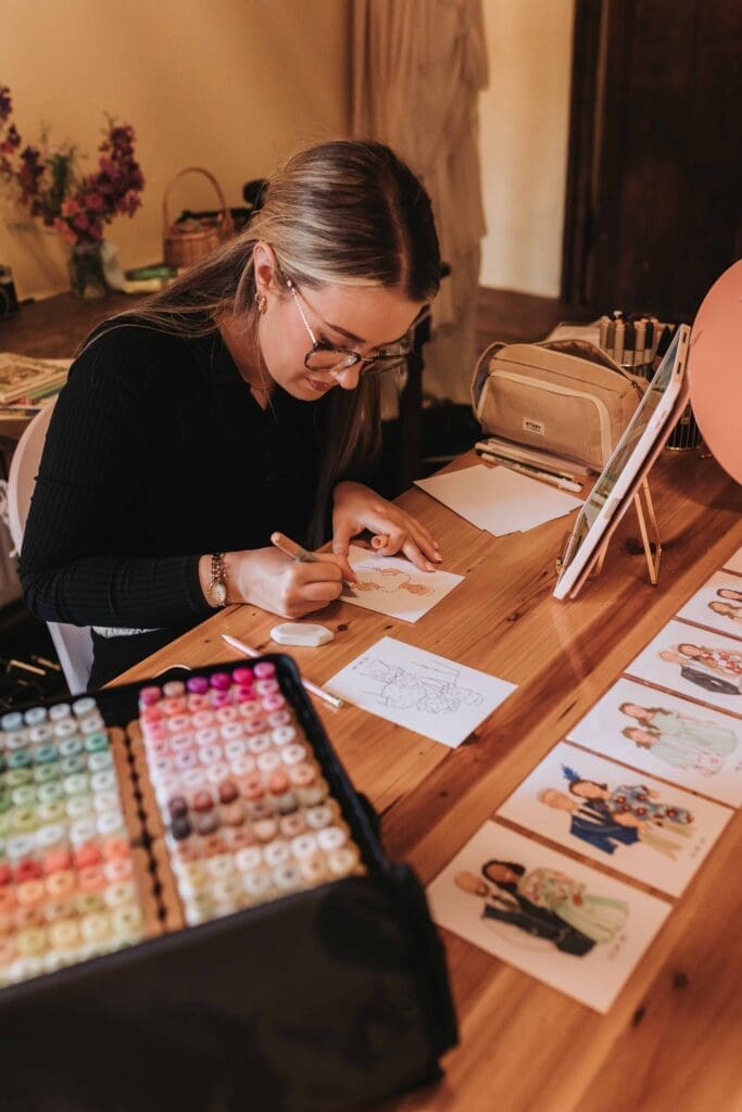 illustrator at middle coombe farm